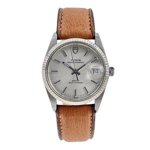 Tudor Prince Oysterdate 74034 Silver Dial Automatic Winding Mens Watch 34mm